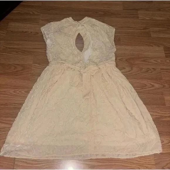 Free People X Lindsey Thornburg Cutout Velvet Dress Size 4 - Picture 9 of 9